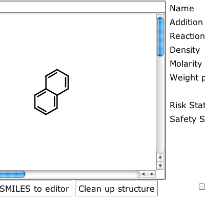 Add substance dialog